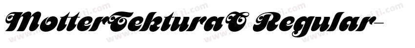 MotterTekturaC Regular字体转换
